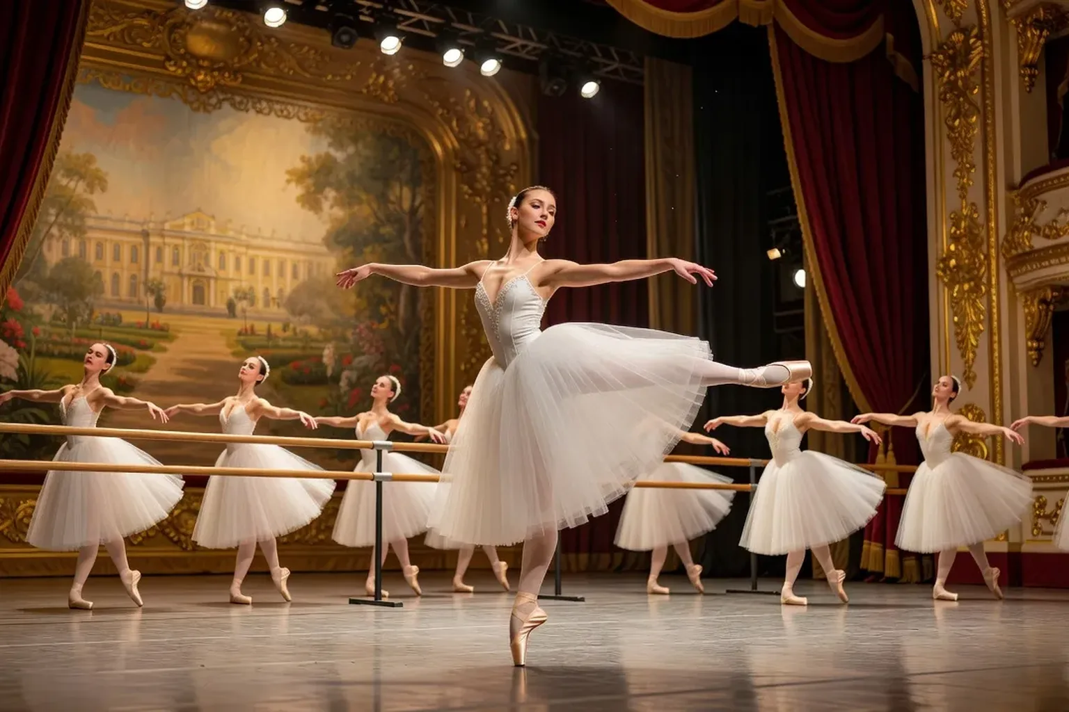 Ballet du Théâtre Mariinsky de Saint-Pétersbourg en représentation à Paris
