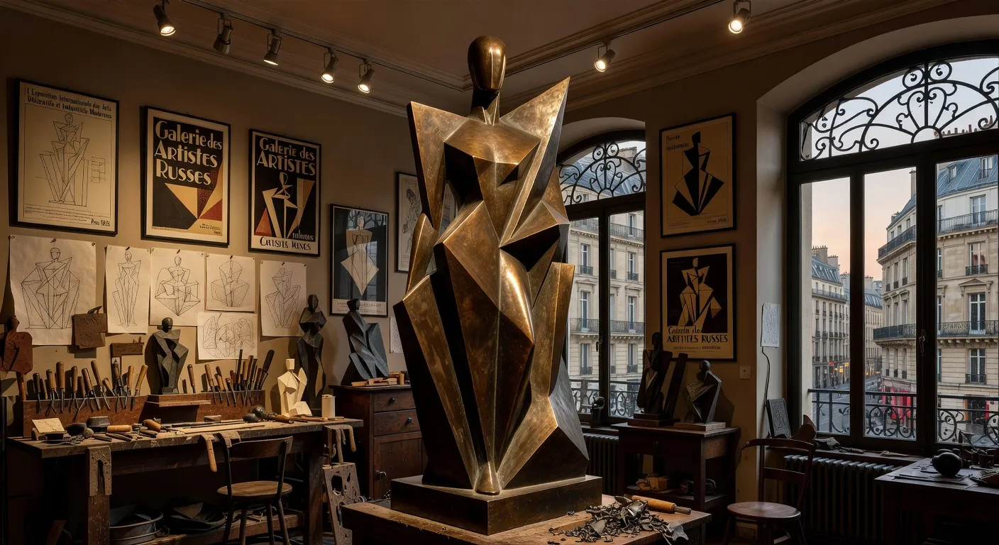 Sculpture Art Deco de Georges Lavroff, bronze animalier representant une panthere en mouvement