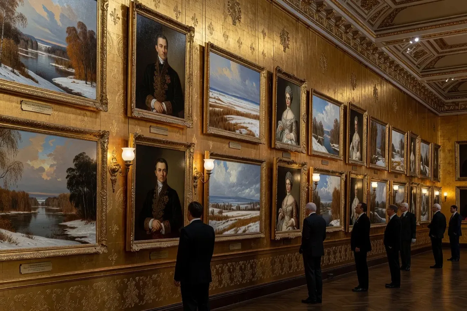 Peinture russe du XIXe siècle, galerie avec toiles impressionnistes russes