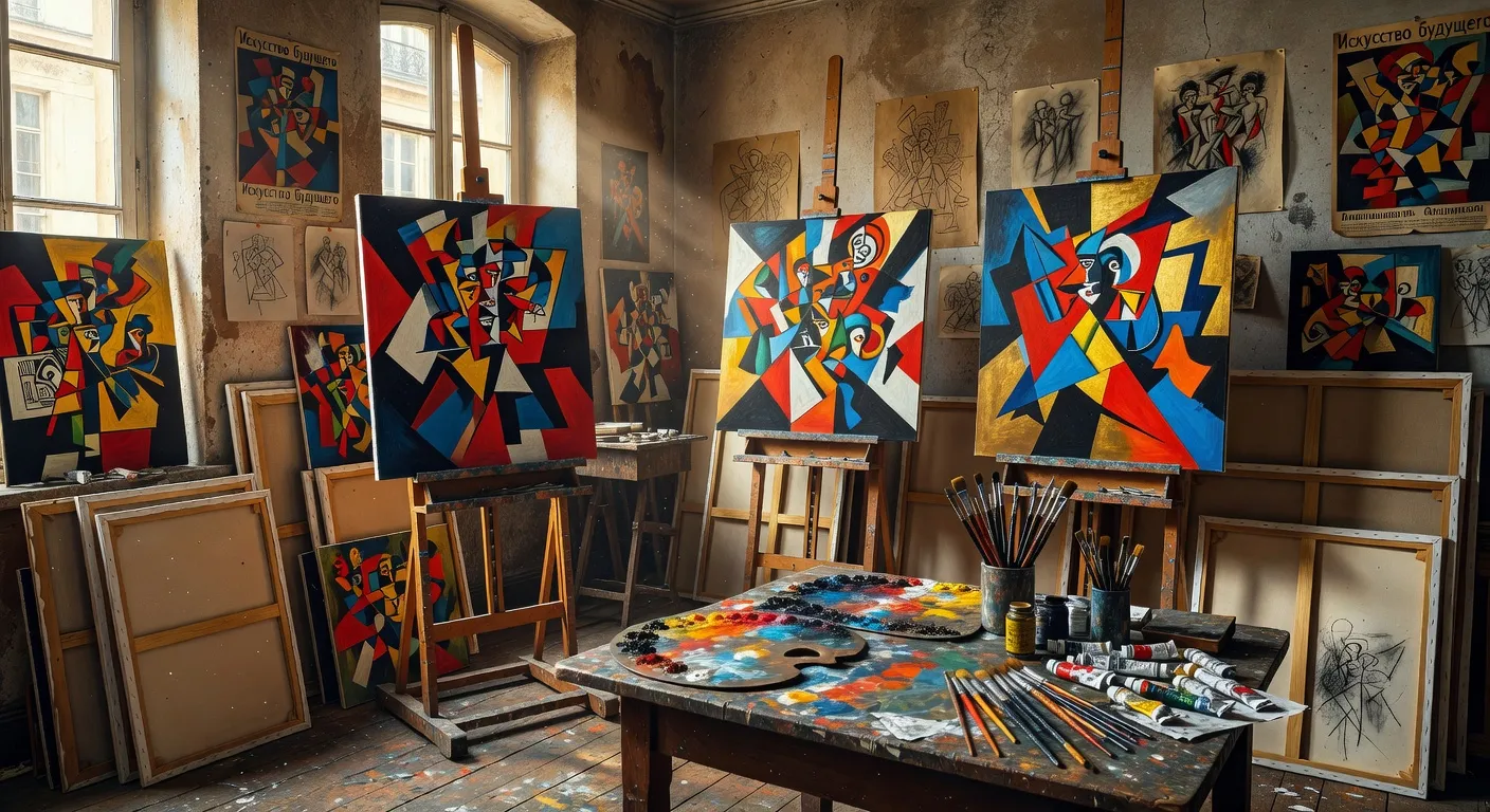 Panorama des grands peintres russes celebres, de Repine a Kandinsky et Malevitch