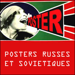 Cartes de la Fédération de Russie et des posters russes et soviétiques